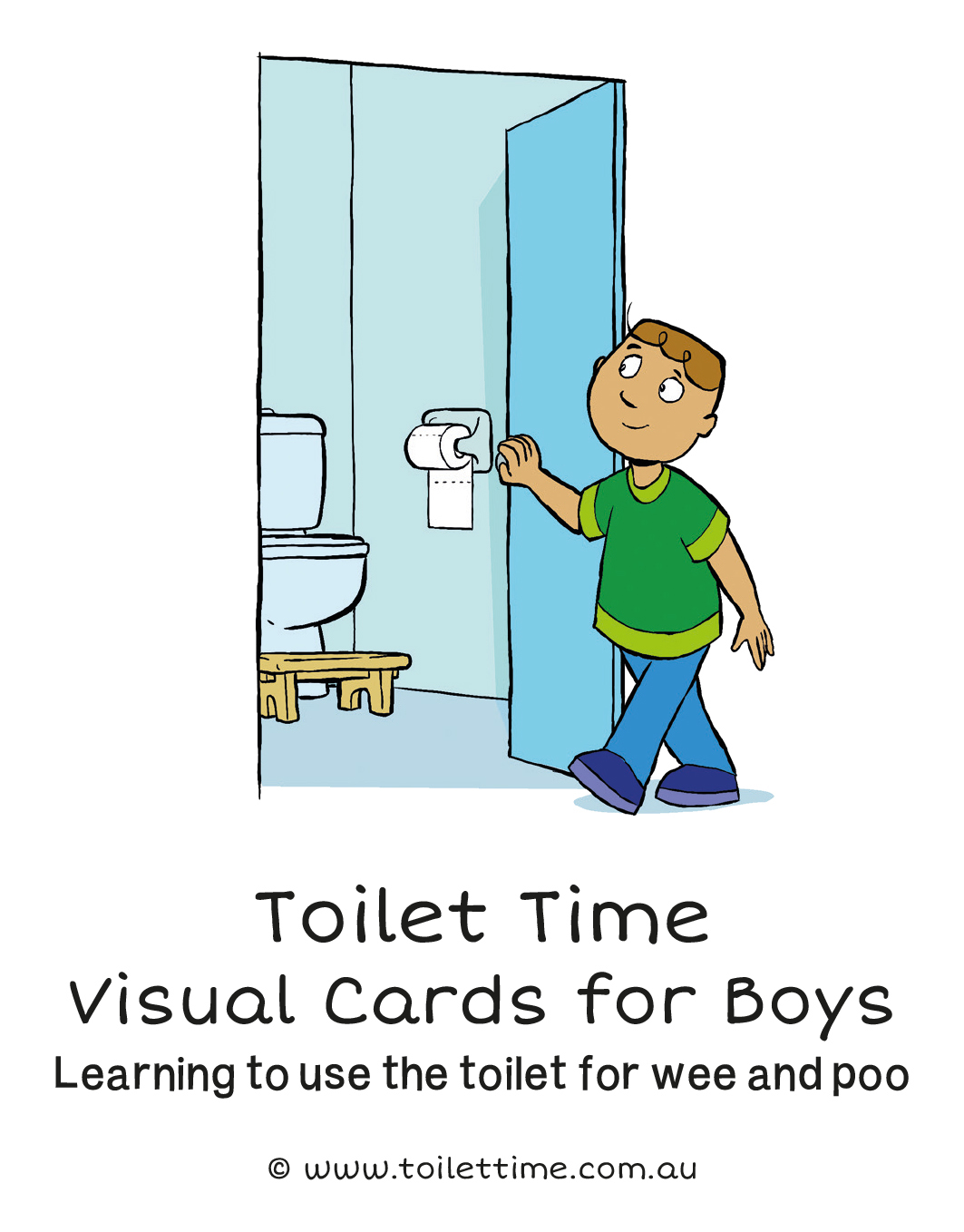Boys Toilet Time set: A story for boys learning to use the toilet for wee and poo