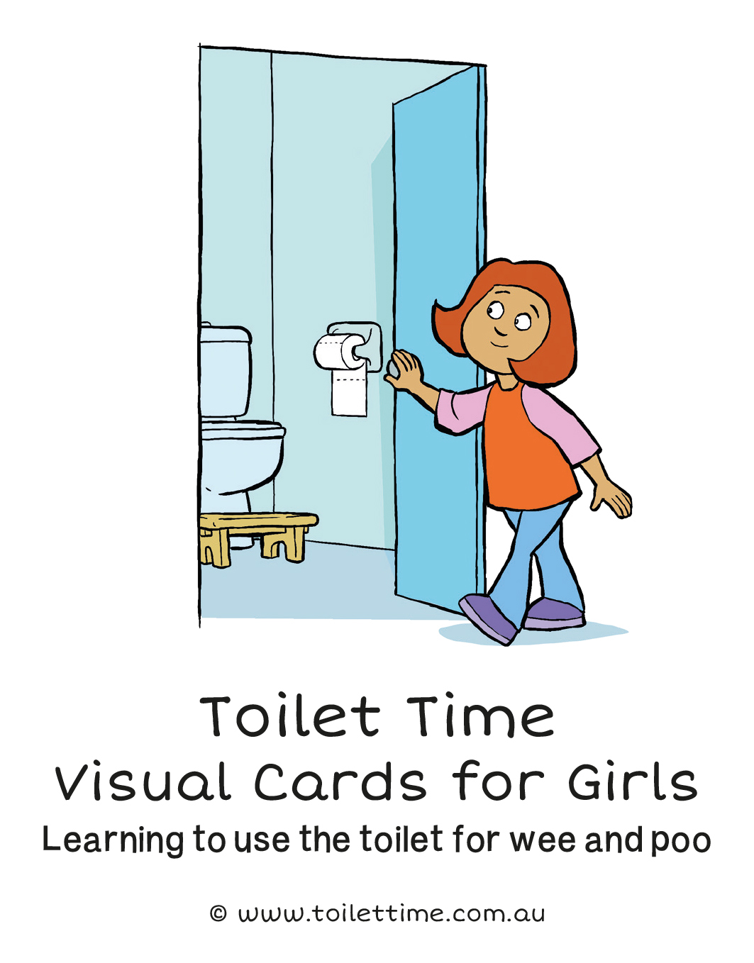 Toilet Time: Visual cards for girls learning to use the toilet for wee and poo